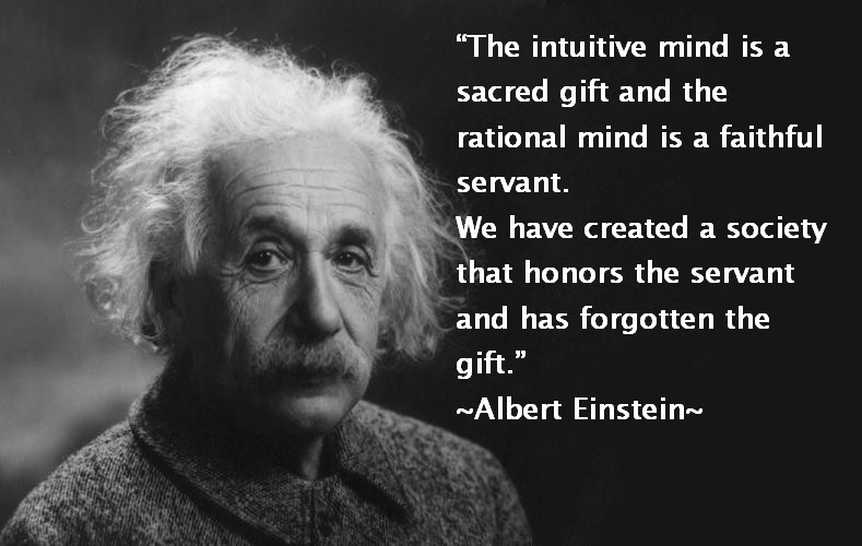 albert Einstein quote on intuitioin